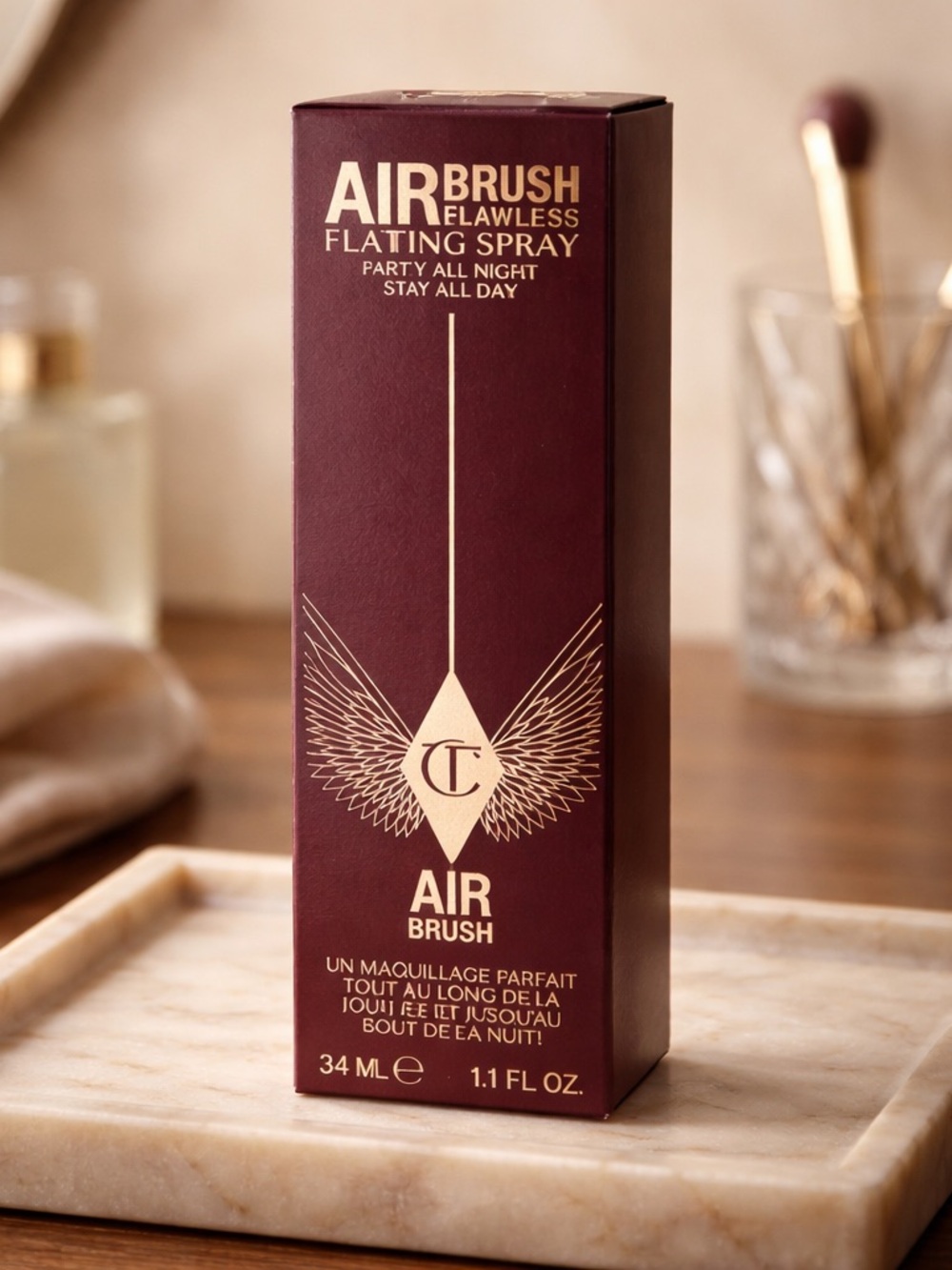 NWT Charlotte Tilbury Airbrush Flawless Setting Spray 34ml NWT Mini